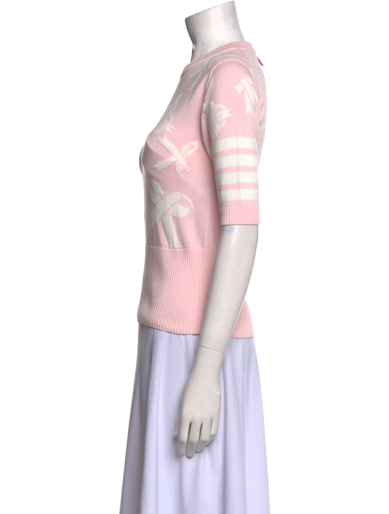 Thom Browne Printed Crew Neck Sweater