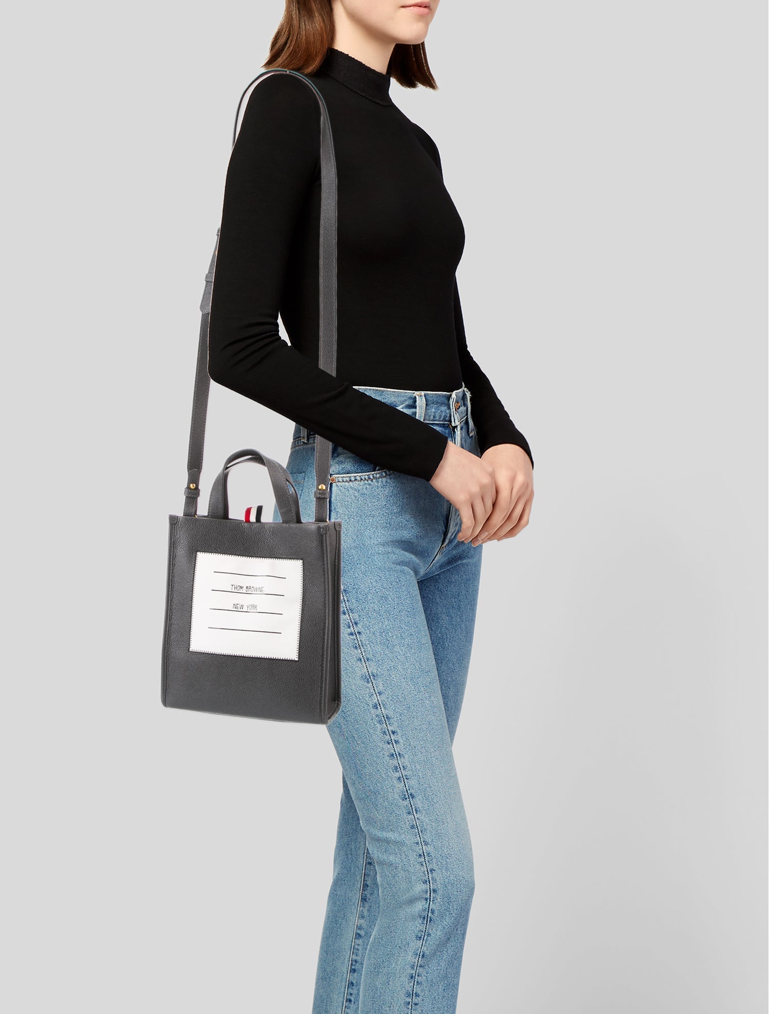 Thom Browne Leather Shoulder Bag