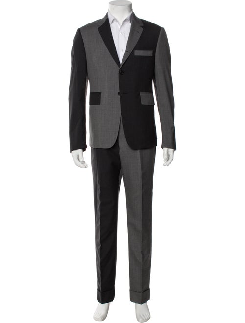 Thom Browne Color Blocked Wool Two-Piece Suit