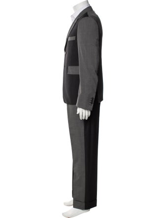 Thom Browne Color Blocked Wool Two-Piece Suit