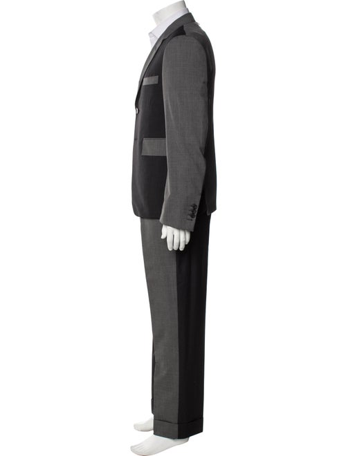Thom Browne Color Blocked Wool Two-Piece Suit