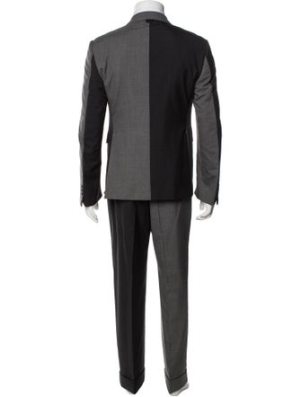 Thom Browne Color Blocked Wool Two-Piece Suit
