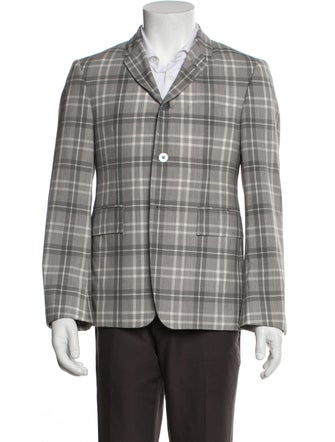 Thom Browne Plaid Print Blazer