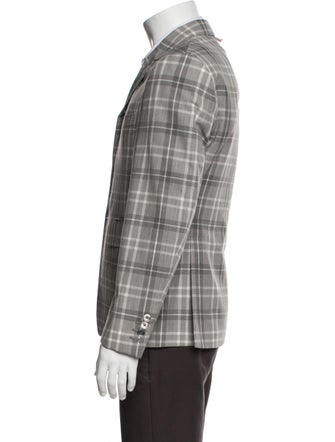 Thom Browne Plaid Print Blazer