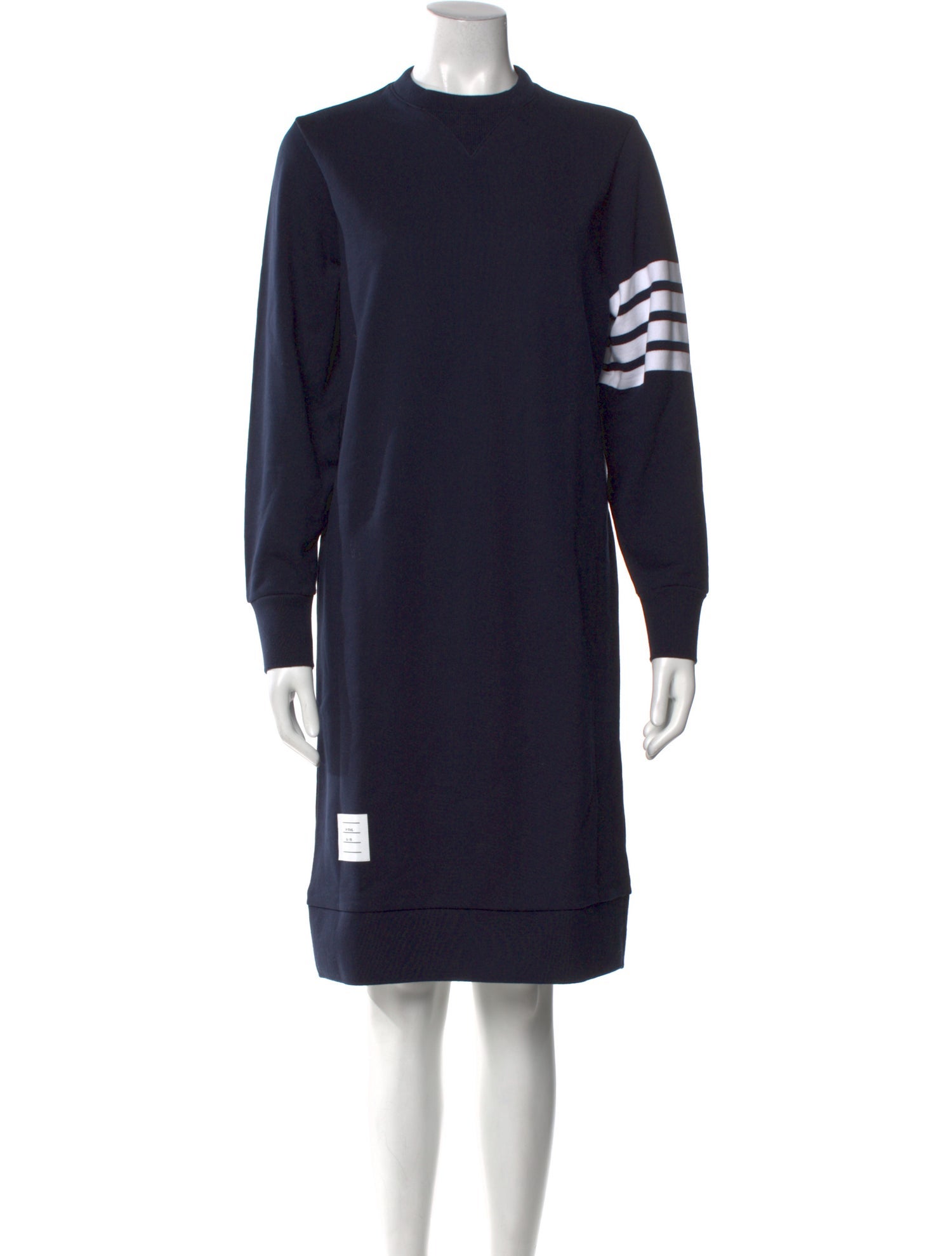 Thom Browne Mock Neck Knee-Length Dress