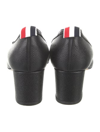 Thom Browne Leather Bow Accents Pumps