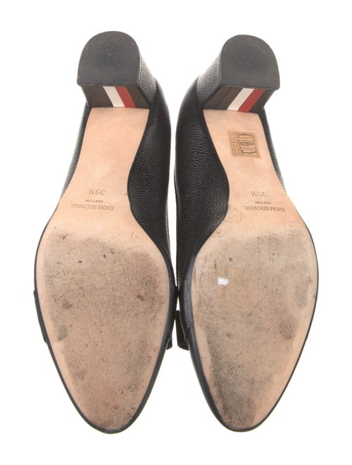 Thom Browne Leather Bow Accents Pumps
