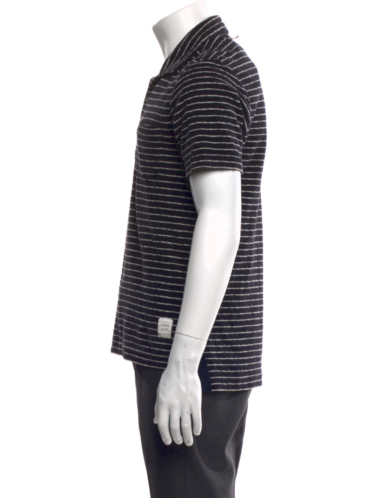 Thom Browne Striped Collar Polo Shirt