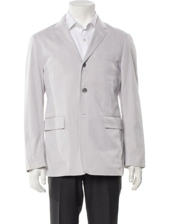 Thom Browne Striped Grosgrain Trim Blazer