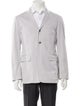 Thom Browne Striped Grosgrain Trim Blazer