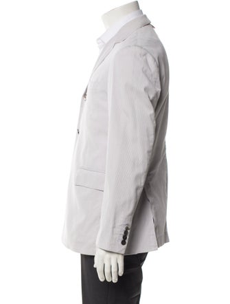 Thom Browne Striped Grosgrain Trim Blazer