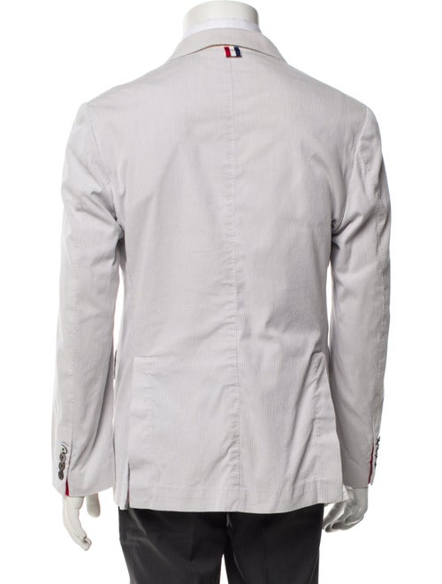 Thom Browne Striped Grosgrain Trim Blazer