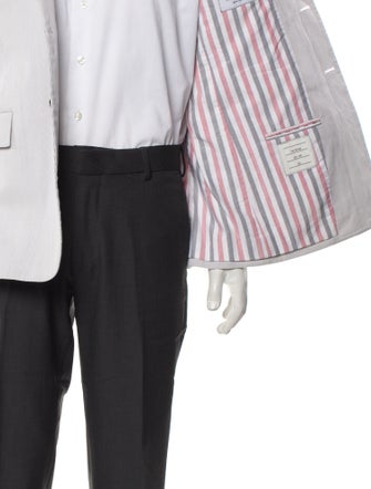 Thom Browne Striped Grosgrain Trim Blazer