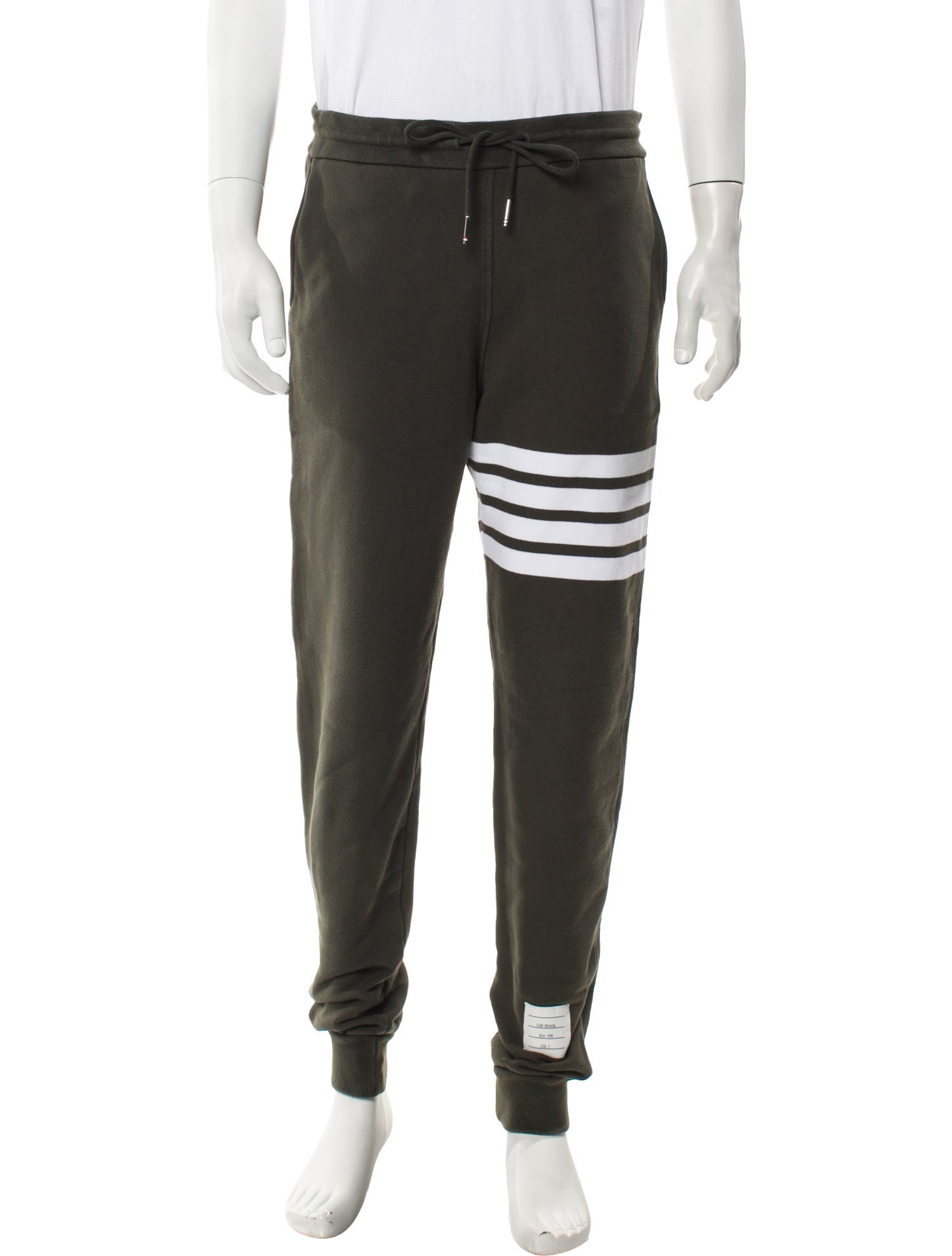 Thom Browne 4-Bar Striped Lounge Bottoms