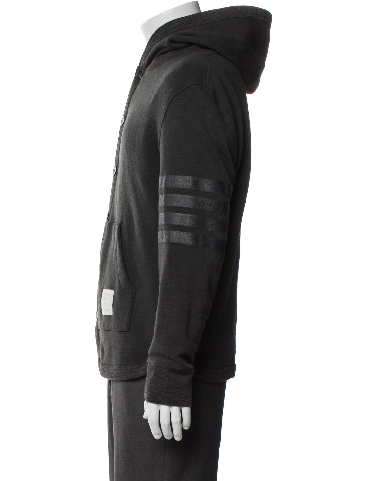 Thom Browne Wool Crew Neck Hoodie