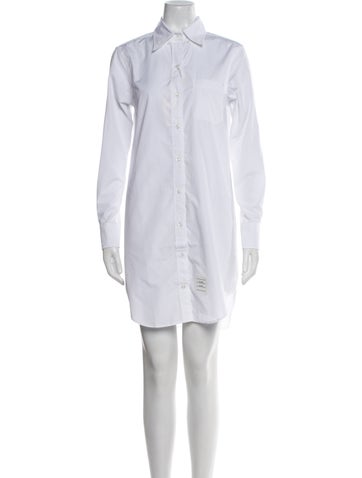 Thom Browne Dresses Long Sleeve Tunic Mini Dress Us10, Fr42 | L