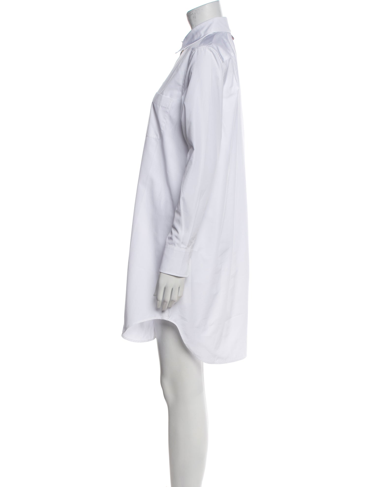 Thom Browne Long Sleeve Tunic Mini Dress