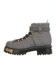 Thom Browne Printed Leather Trim Embellishment Lace-Up Boots