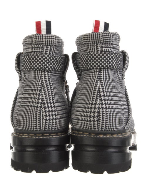 Thom Browne Printed Leather Trim Embellishment Lace-Up Boots