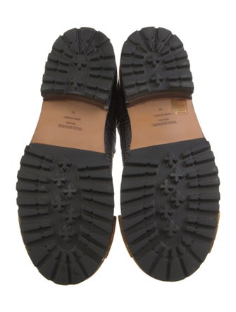Thom Browne Printed Leather Trim Embellishment Lace-Up Boots