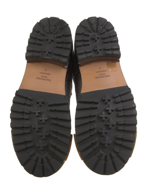 Thom Browne Printed Leather Trim Embellishment Lace-Up Boots