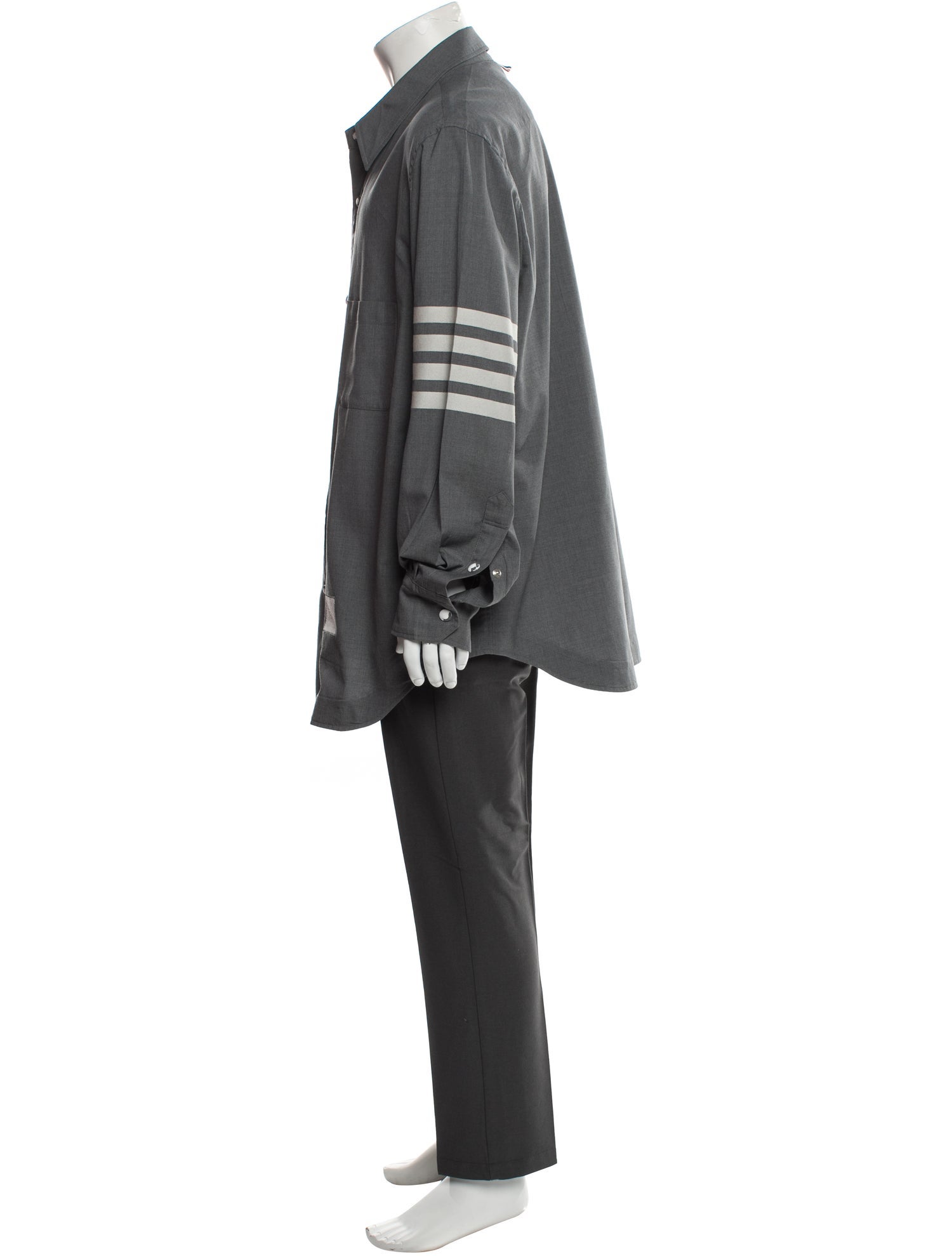 Thom Browne 4-Bar Wool Shirt