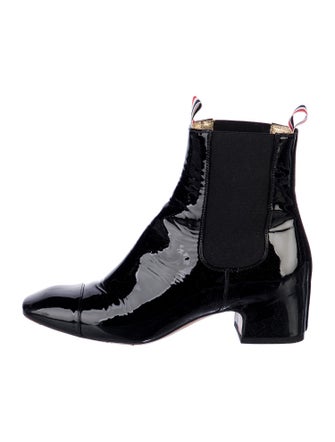 Thom Browne Patent Leather Chelsea Boots