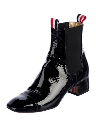 Thom Browne Patent Leather Chelsea Boots