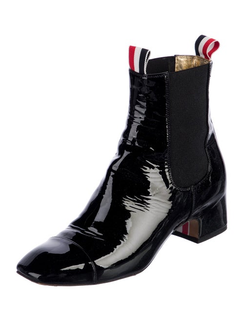 Thom Browne Patent Leather Chelsea Boots