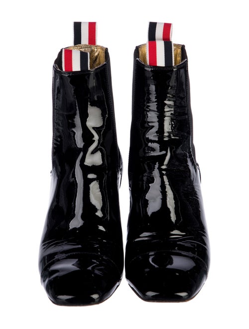 Thom Browne Patent Leather Chelsea Boots