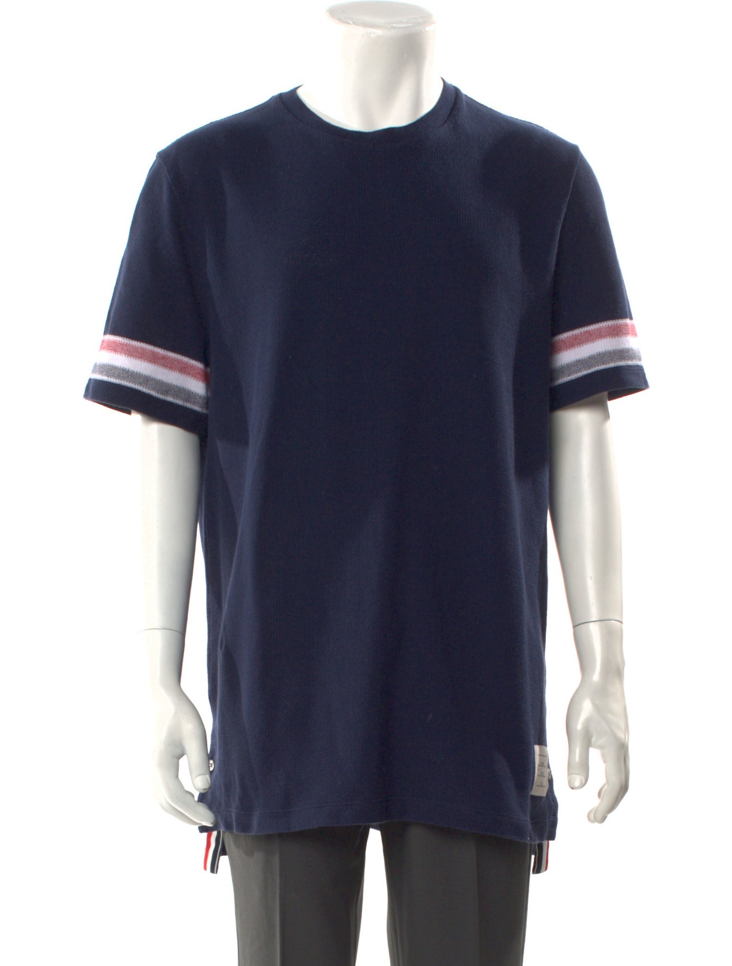 Thom Browne RWB Striped Crew Neck T-Shirt