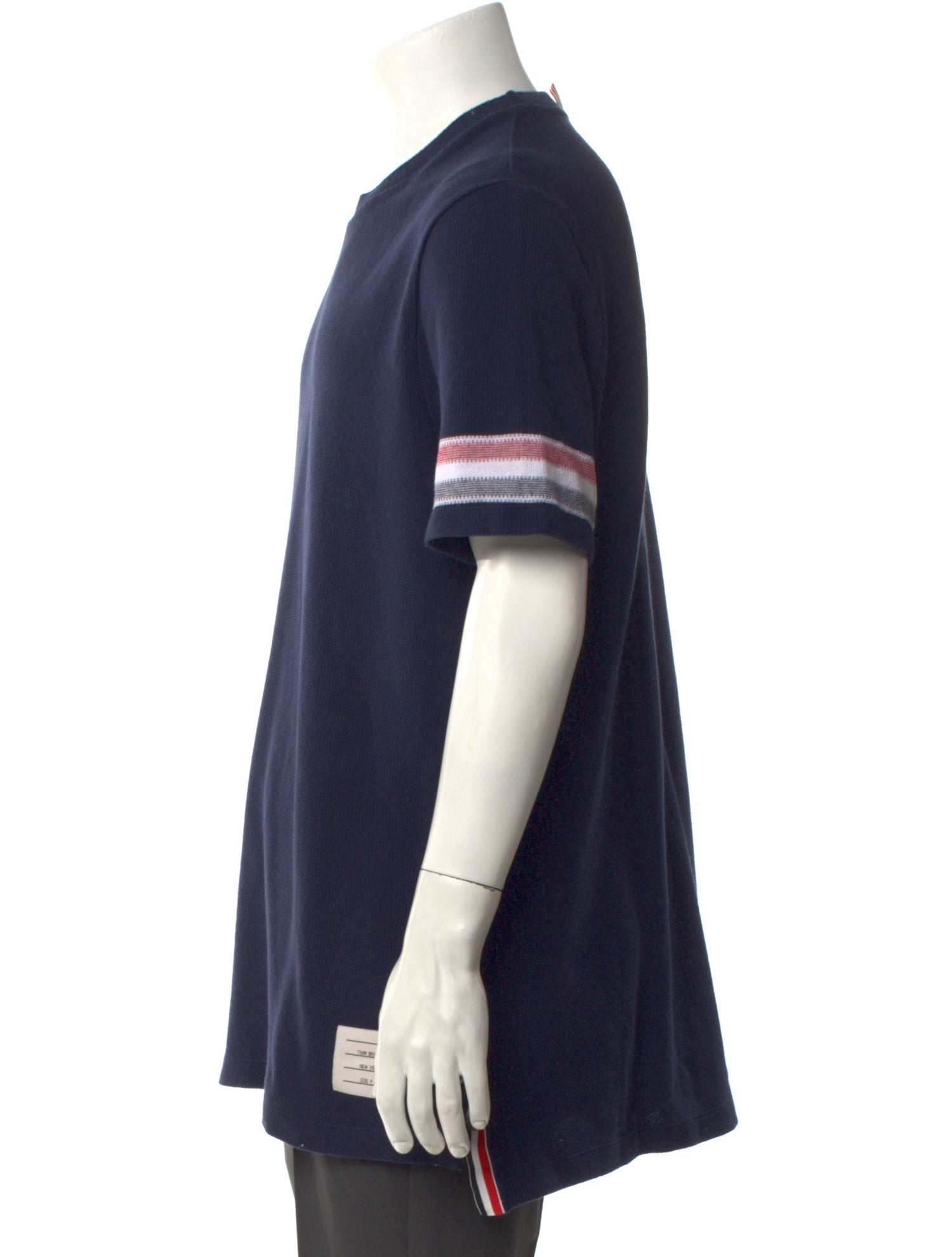Thom Browne RWB Striped Crew Neck T-Shirt