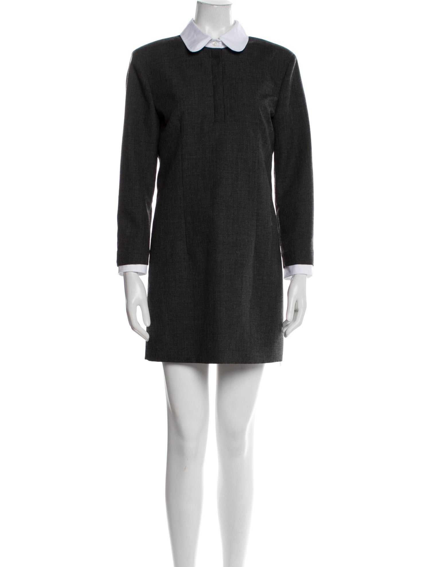 Thom Browne Virgin Wool Mini Dress Mini Dress