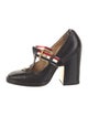 Thom Browne Leather T-Strap Pumps