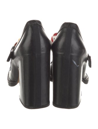 Thom Browne Leather T-Strap Pumps