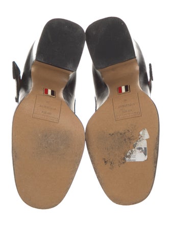 Thom Browne Leather T-Strap Pumps