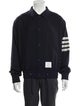 Thom Browne Wool Graphic Print Varsity Jacket
