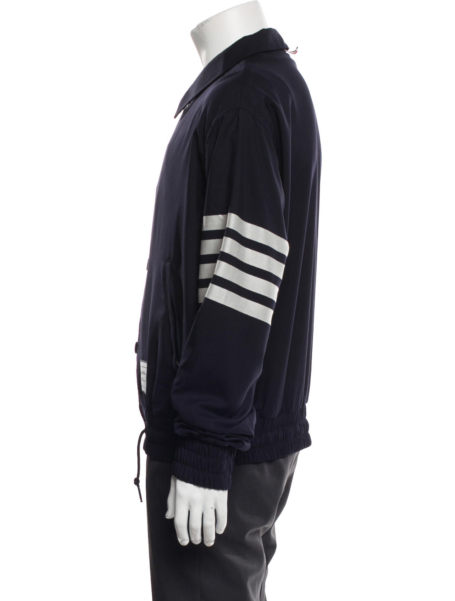 Thom Browne Wool Graphic Print Varsity Jacket