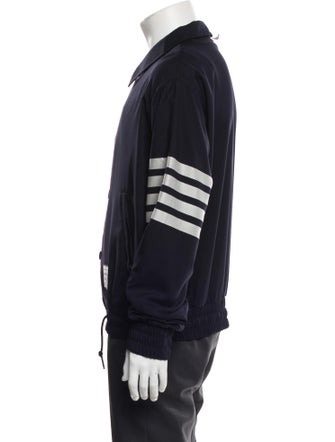 Thom Browne Wool Graphic Print Varsity Jacket