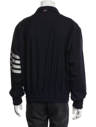 Thom Browne Wool Graphic Print Varsity Jacket
