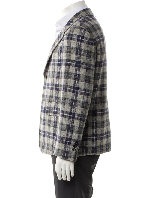 Thom Browne Plaid Print Peacoat