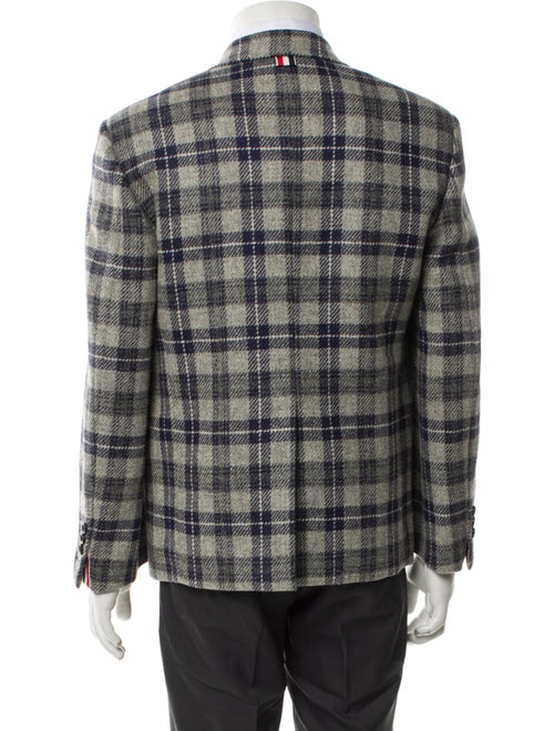 Thom Browne Plaid Print Peacoat