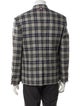Thom Browne Plaid Print Peacoat