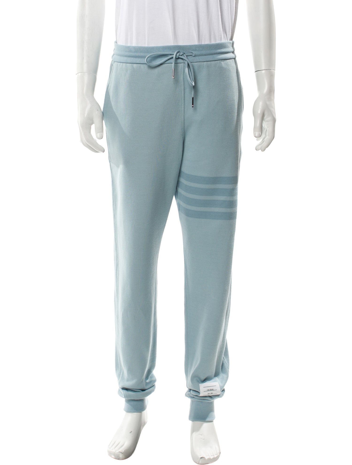 Thom Browne 4-Bar Tonal Sweatpant Striped Lounge Bottoms