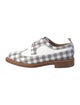 Thom Browne Leather Plaid Print Derby Shoes