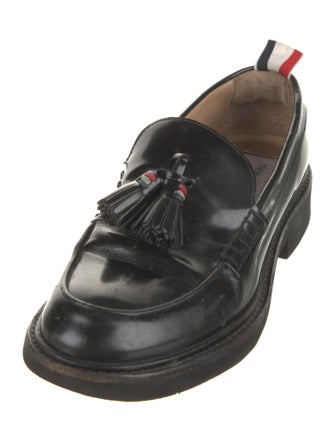 Thom Browne Leather Tassel Accents Loafers