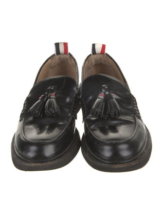 Thom Browne Leather Tassel Accents Loafers
