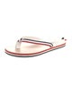 Thom Browne Leather Striped Flip Flops
