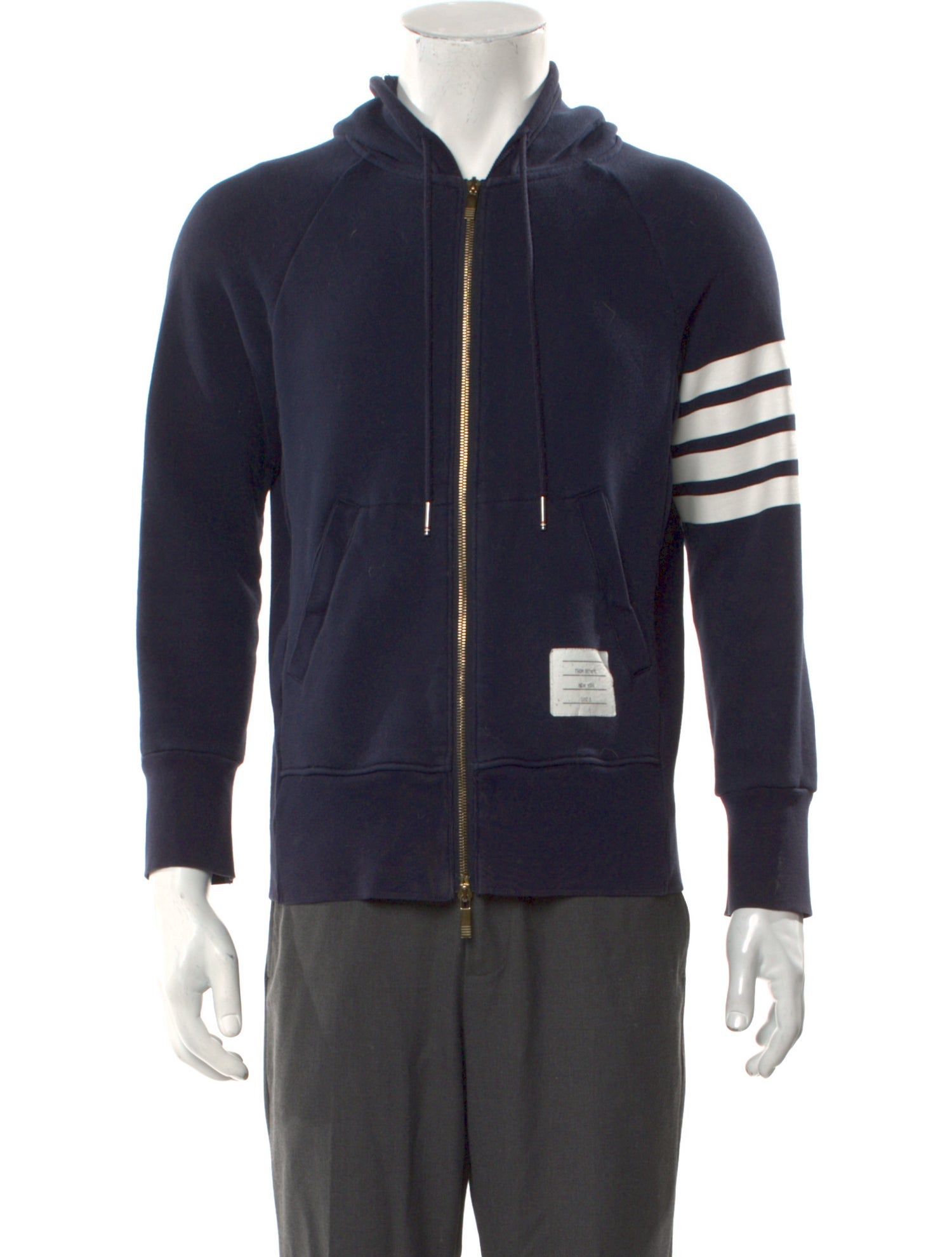 Thom Browne 4-Bar Striped Hoodie