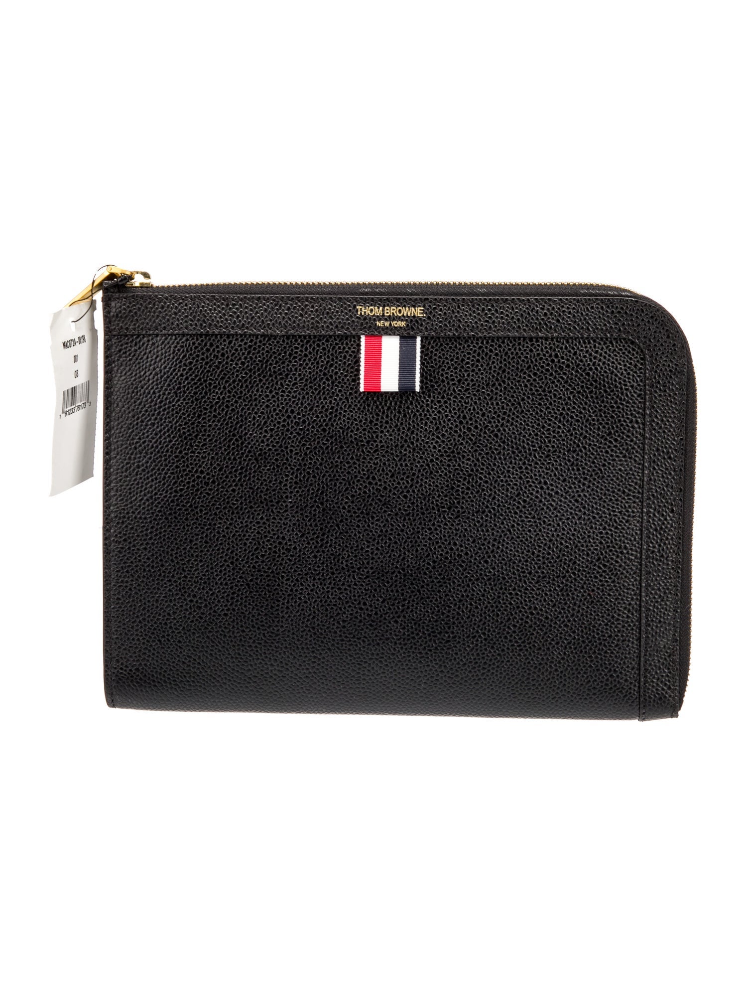 【関税・送料無料】Thom Browne レポーターバッグ Thom Browne Small Tool Leather Tote Bag | Black | FARFETCH